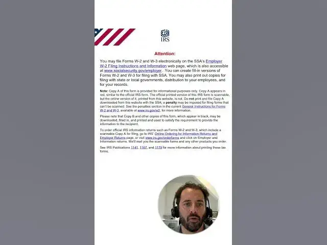'Video thumbnail for Who Needs to File a W-3 Form? #taxadvice #taxform #shorts'