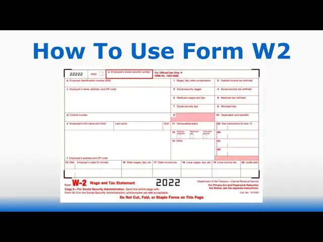 'Video thumbnail for How To Use Form W2 for Federal and State Income Tax Returns | Tax Info from IRS.com'