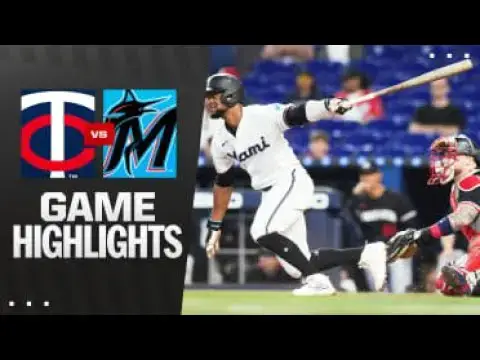 'Video thumbnail for Minnesota Twins at Miami Marlins Full-Game Highlights! | 07/03/2025'