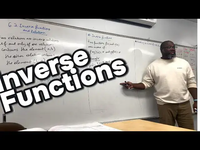 'Video thumbnail for Inverse Functions & Relations'