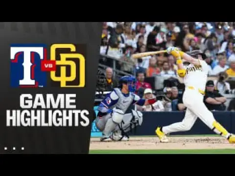 'Video thumbnail for Texas Rangers at San Diego Padres Full-Game Highlights! | 07/05/2025'