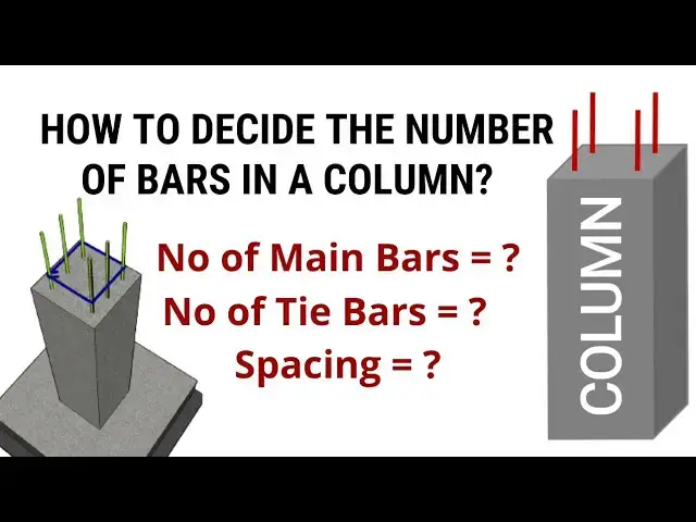 'Video thumbnail for How to decide the number of bars in a column? | Column design | Civil Tutor'