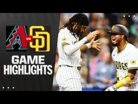 'Video thumbnail for Arizona Diamondbacks at San Diego Padres Full-Game Highlights! | 07/08/2025'