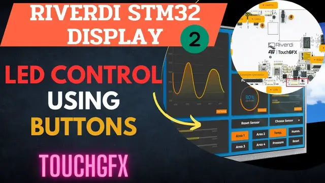 'Video thumbnail for Riverdi STM32 Display #2. How to control LED using Buttons on the Display'