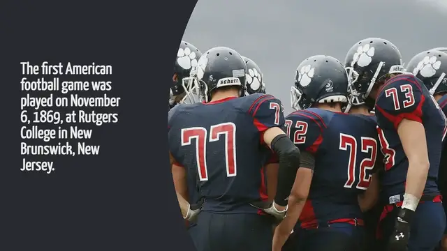 'Video thumbnail for When Was The First American Football Game Played'